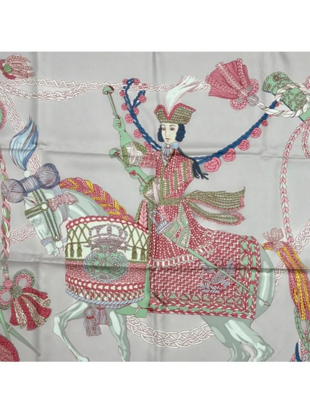HERMES Silk Scarf 